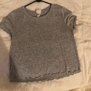 Caution to the Wind Grey Top- Small